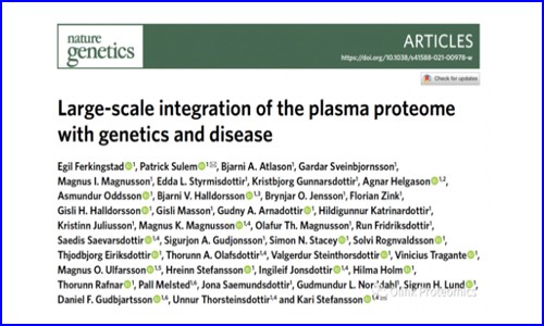 Nat Gen 干貨 |deCODE 團(tuán)隊(duì)借助血漿蛋白組大規(guī)模整合基因組數(shù)據(jù)在疾病領(lǐng)域新發(fā)現(xiàn)