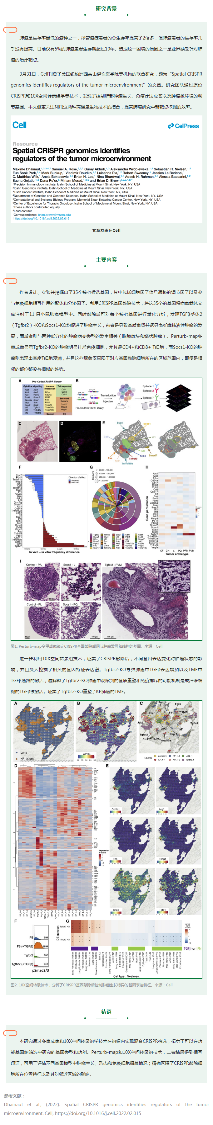 文獻(xiàn)解讀 _空間 CRISPR 基因組學(xué)用于鑒定腫瘤微環(huán)境調(diào)節(jié)因子