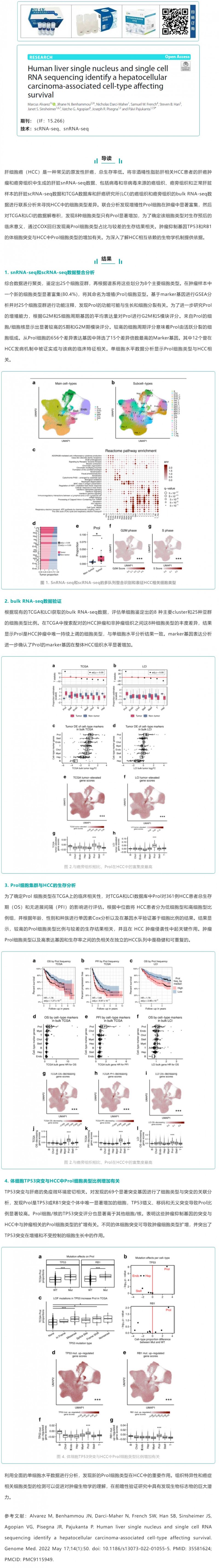 2023-01-18- 文獻(xiàn)解讀 |snRNA-seq 和 scRNA-seq 鑒定影響生存的肝細(xì)胞癌相關(guān)細(xì)胞類型