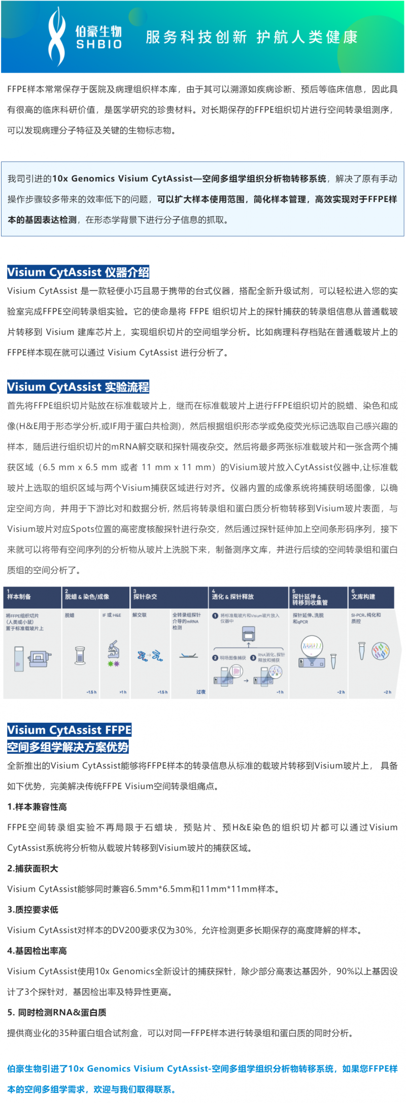 FFPE 空間多組學(xué)高效解決方案—10× Genomics Visium CytAssist