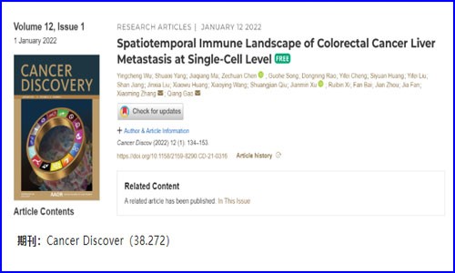 文獻(xiàn)解讀 | 單細(xì)胞水平結(jié)直腸癌肝轉(zhuǎn)移的時(shí)空免疫圖譜