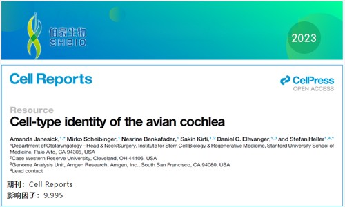 文獻(xiàn)解讀 | 鳥類耳蝸單細(xì)胞圖譜