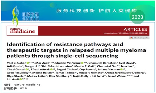 文獻(xiàn)解讀 | 單細(xì)胞測(cè)序鑒定復(fù)發(fā)性多發(fā)性骨髓瘤患者的耐藥途徑和治療靶點(diǎn)